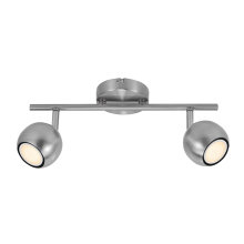 Nordlux Chicago 2-skinne børstet stål